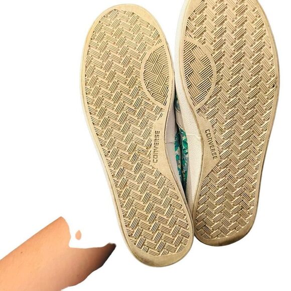 Converse Breakpoint Low Floral blue & white women’s size 8 - Picture 10 of 12